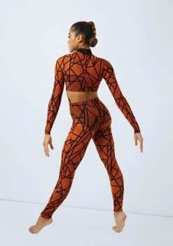 Weissman Game Of Survival 14 Weissman Game Of Survival -Dance Costume Store 11164 weissman flocked geometric unitard orange back 64766.1685491271
