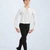 Weissman Boys Laced Ballet Shirt -Dance Costume Store 11209 white MT11 black 050 55926.1678886971