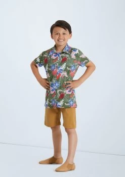 Weissman Boys Copacabana Shirt -Dance Costume Store 11866 olive 144633 06455.1678887219