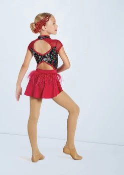 Weissman Bop To The Top -Dance Costume Store 13478 scarlet 9185 11644.1678888055