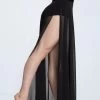 Weissman Velvet Waist Mesh Maxi Skirt 1 Weissman Velvet Waist Mesh Maxi Skirt -Dance Costume Store 14299 black 7396 95850.1692402195