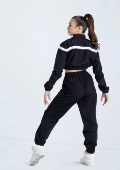 Weissman Cropped Track Jacket -Dance Costume Store 14304 black 14308 black 543 18667.1692402195