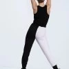 Weissman Ribbed Knit Scoop Neck Tank -Dance Costume Store 14313 black AH12557 black white 2939 28581.1694130933