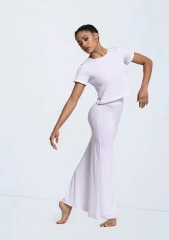 Weissman Wide Leg Matte Jersey Pants 20 Weissman Wide Leg Matte Jersey Pants -Dance Costume Store 14433 white MJ12612 white 2766 96635.1678891065