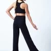 Intermezzo Teen High Waisted Wide Leg Pants -Dance Costume Store 5278 BLK BACK 1 28443.1678928067