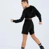 Weissman French Terry Pull-On Shorts -Dance Costume Store AH10417 black AH12500 black 848 54929.1692402912