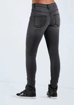 Weissman Frayed Skinny Jeans -Dance Costume Store AH11506 blackdenim 166893 03859.1678890560