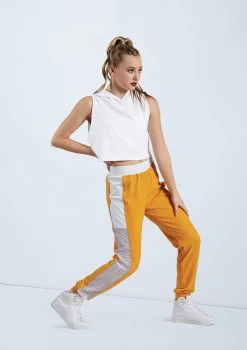 Weissman Sporty Mesh Jogger Pants -Dance Costume Store AH11754 saffron 6919 23401.1648856767