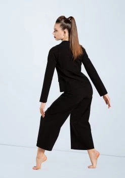 Weissman Stretch Suit Blazer -Dance Costume Store AH12576 SH11076 AH12577 eblack 482 47531.1678890656