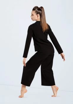 Weissman Stretch Suit Blazer -Dance Costume Store AH12576 black 482 42372.1678890655