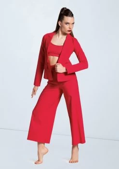 Weissman Stretch Suit Blazer -Dance Costume Store AH12576 red SH11076 red AH12577 red 16 01739.1678890656