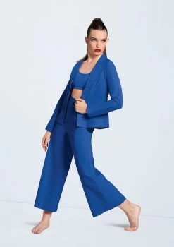 Weissman Stretch Suit Blazer -Dance Costume Store AH12576 royal SH11076 royal AH12577 royal 46 57296.1678890655