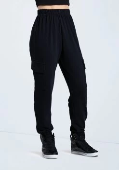 Weissman French Terry Cargo Pants -Dance Costume Store AH12728 black 067 18329.1678890683