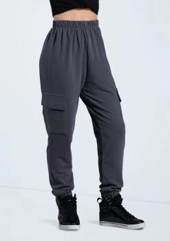 Weissman French Terry Cargo Pants -Dance Costume Store AH12728 gray 047 24487.1678890683