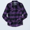 Weissman Buffalo Plaid Flannel Shirt -Dance Costume Store AH3623 grape 2580 32604.1678890708