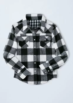 Weissman Buffalo Plaid Flannel Shirt -Dance Costume Store AH3623 white 008 51361.1678890708