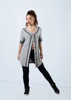 Weissman Oversized Baseball Jersey -Dance Costume Store AH9224 softgray MT6789 black 880 64284.1678890723