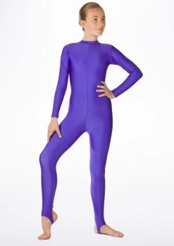 Alegra Girls Shiny Aspen Catsuit -Dance Costume Store ALC5292 MAIN PUR 53491.1678871877