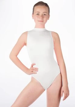 Alegra Girls Shiny Verity Leotard -Dance Costume Store ALL5210 MAIN WHT 77913.1678874175