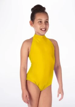 Alegra Girls Shiny Nola Leotard 38 Alegra Girls Shiny Nola Leotard -Dance Costume Store ALL5217 MAIN YEL 28623.1678874243