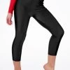 Alegra Girls Shiny Crop Leggings -Dance Costume Store ALP5206 MAIN BLK 49319.1678876128
