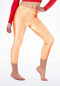 Alegra Girls Shiny Crop Leggings -Dance Costume Store ALP5206 MAIN FOR 67854.1678876136