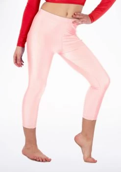 Alegra Girls Shiny Crop Leggings -Dance Costume Store ALP5206 MAIN PPK 72451.1678876129