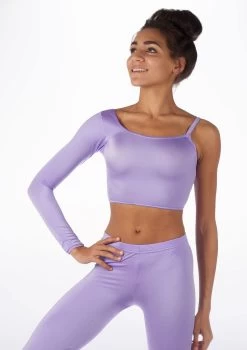 Alegra Shiny Echo Dance Top -Dance Costume Store ALS0252 MAIN AME 83080.1678877653