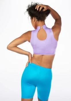 Alegra Shiny Maris Dance Crop Top 25 Alegra Shiny Maris Dance Crop Top -Dance Costume Store ALS0264S MAIN AME 09770.1678878185