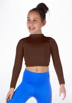 Alegra Girls Shiny Raya Dance Top -Dance Costume Store ALS5267 MAIN BRN 94915.1678878575