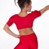 Alegra Girls Shiny Patsy Dance Top -Dance Costume Store ALS5274 MAIN RED 97401.1678878611