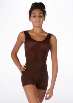 Alegra Shiny Hotpant Unitard -Dance Costume Store ALU0235 MAIN BRN 96738.1678879741