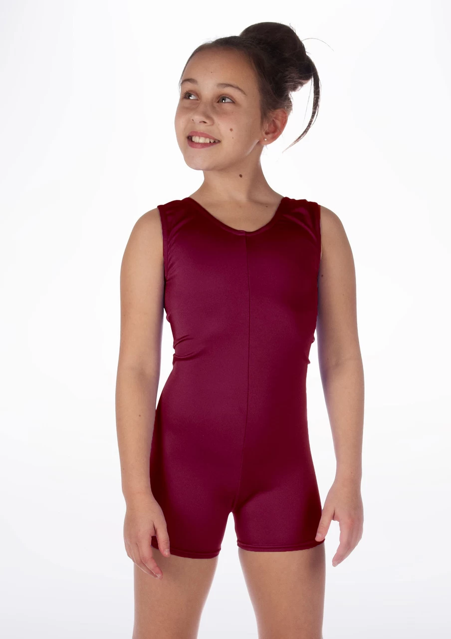 Alegra Girls Shiny Hotpant Unitard 6 Alegra Girls Shiny Hotpant Unitard - Image 4