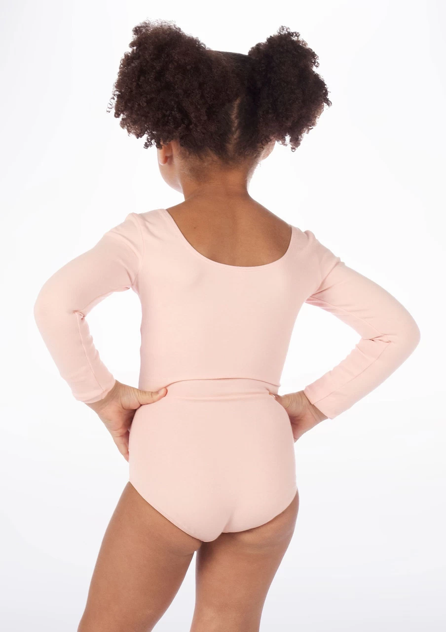 Bloch Girls Long Sleeve Cotton Leotard 6 Bloch Girls Long Sleeve Cotton Leotard - Image 4