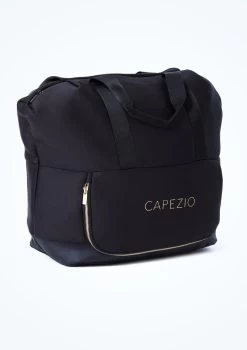 Capezio Signature Tote Dance Bag -Dance Costume Store CAB223 BLK FRONT 1T 21380.1696634819