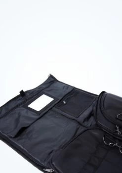 Capezio Garment Duffle Bag -Dance Costume Store CAB253 BLK CLOSE UP FRONT 2 70901.1678927157