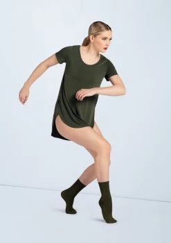 Weissman Oversized Favorite Tee Dress 21 Weissman Oversized Favorite Tee Dress -Dance Costume Store D10565 olive W775 olive 2616 51898.1678890769