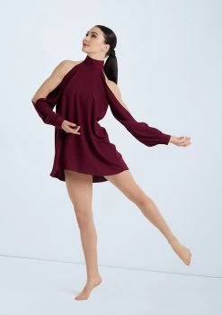 Weissman Open Sleeve Overdress 21 Weissman Open Sleeve Overdress -Dance Costume Store D10759 blackcherry 107915 97035.1698840460