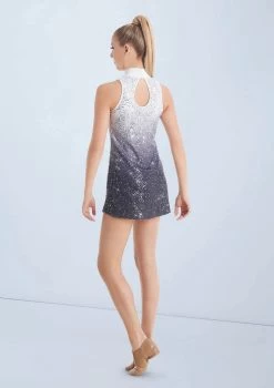 Weissman Ombre Sequin Performance Dress -Dance Costume Store D11120 white 037 83712.1678890809