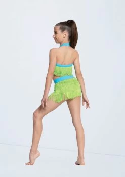 Weissman Work 13 Weissman Work -Dance Costume Store D11462 lime turquoise 2172 08435.1678890824