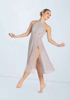 Weissman High Neck Halter Dress 8 Weissman High Neck Halter Dress -Dance Costume Store D11656 softgray 2946 18580.1678890832