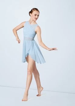 Weissman Mesh Wrap Dress