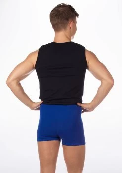 Intermezzo Camnoi Mens Dance Top -Dance Costume Store IT6022 BACKM BLK 22499.1678928078