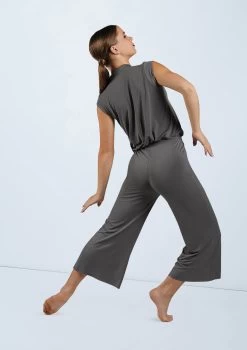 Weissman Snap Front Jumpsuit -Dance Costume Store MJ11818 gray 1665 73096.1678891007