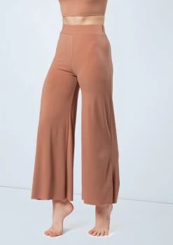Weissman Wide Leg Matte Jersey Pants 15 Weissman Wide Leg Matte Jersey Pants -Dance Costume Store MJ12612 warmsand 660 67250.1678891065