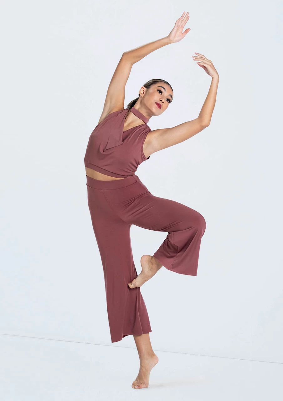 Weissman Matte Jersey Cowl Crop Top 3 Weissman Matte Jersey Cowl Crop Top