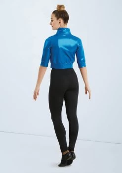 Weissman Cropped Metallic Jacket 14 Weissman Cropped Metallic Jacket -Dance Costume Store ML9703 royal 006 56247.1678891105