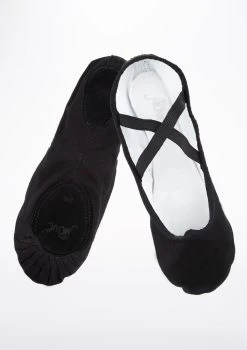 Move Dance Mens Split Sole Canvas Ballet Shoe - Black -Dance Costume Store MOB0007 MAIN BLK 65595.1678928327