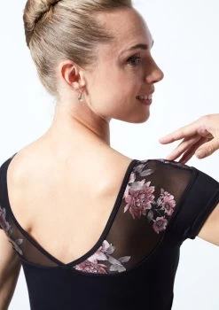 Move Dance Margot Floral Sweetheart Leotard 13 Move Dance Margot Floral Sweetheart Leotard -Dance Costume Store MOL0644 BLK CLOSE UP BACK 1 48760.1678884215