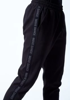 Move Dance Men's Urban Dance Joggers -Dance Costume Store MOP0626 BLK CLOSE UP FRONT 1 61668.1678884541